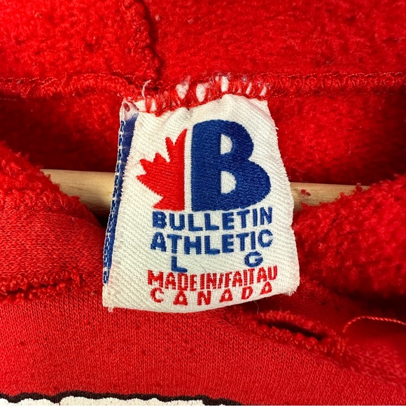 Vintage 1991 NHL Bulletin Athletic Montreal Canadiens Hockey Team Hoodie Large - Picture 3 of 13